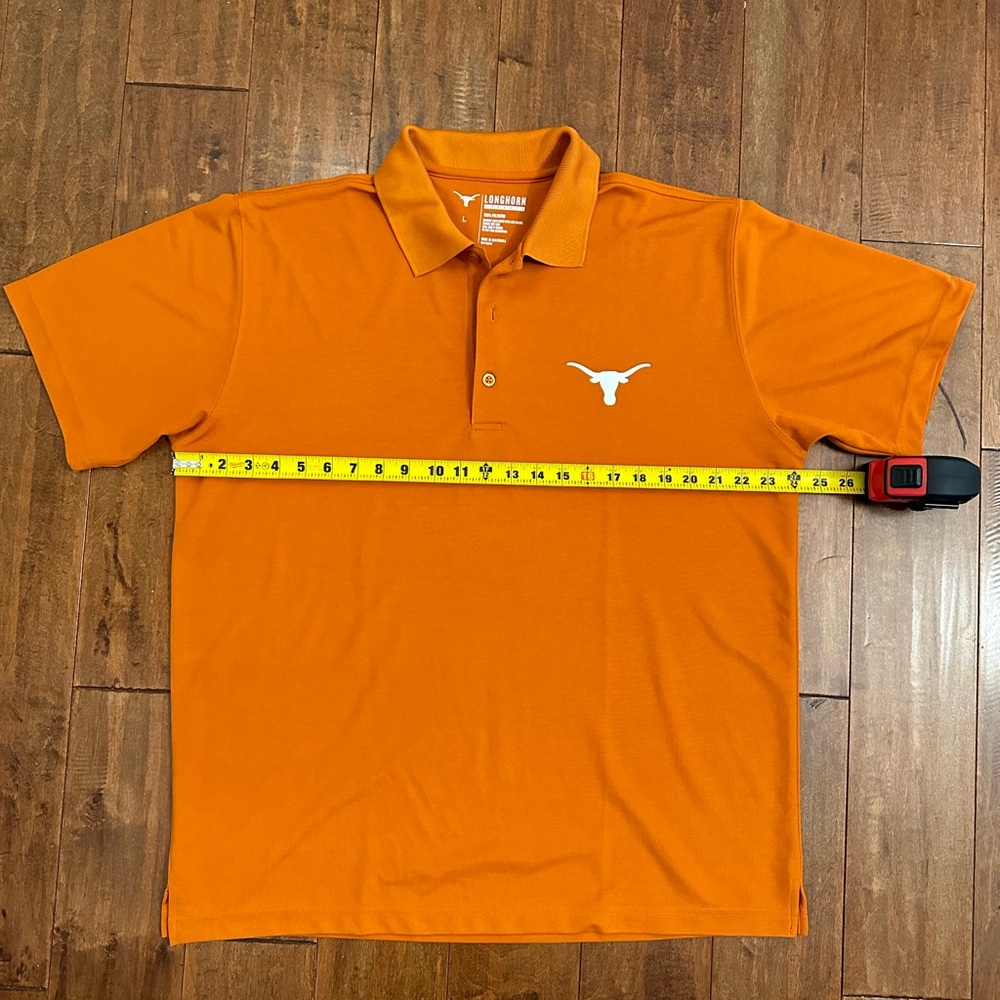 Longhorn Apparel UT University of Texas Burnt Orange Longhorn Polo Sz Large - Picture 7 of 8